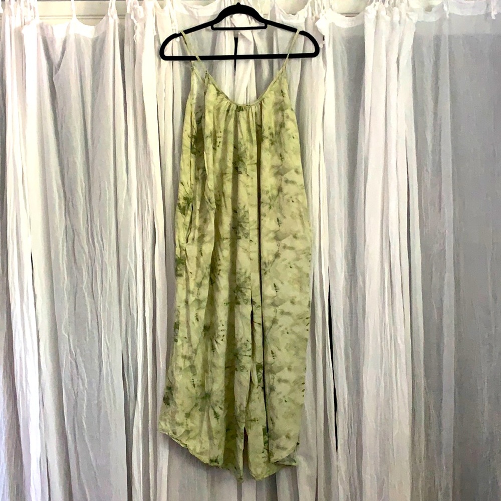 Green tie dye jumper